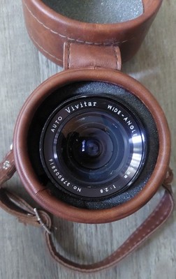 Vivitar 28mm f/2.8 Auto Wide Angle No 378003816 W/ Leather Padded Carrying Case 
