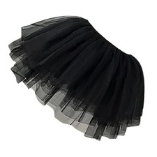 Multi Layered Tulle Petticoat Elastic Waist Tutu Skirt Under Dresses Underskirt