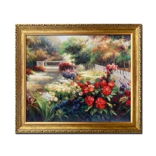 Framed Art Impression Flowers Garden Landscape Home Decor Wall Prints Painting