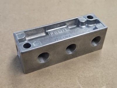 Festo FR-4-1/4-C 1/4'' Aluminum Pneumatic Manifold