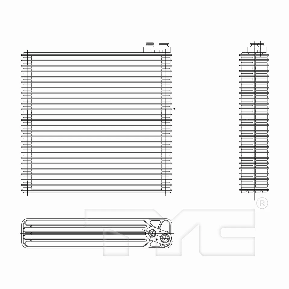TYC 97258 A/C Evaporator Core For 01-07 Toyota Highlander - Image 3 of 4