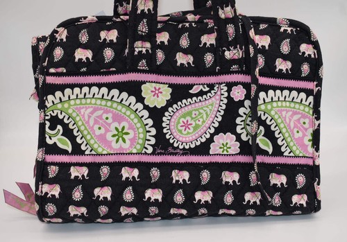 Vera Bradley Travel Cosmetic & Toiletry Organizer in "Pink Elephants" Pattern - Picture 2 of 11