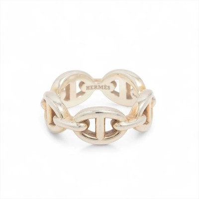 Hermès Chaîne d'Ancre Enchainee 2020 Ring 48 925 5.0g Silver