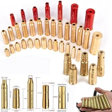 Bore Sight Red/Green Dot Laser Bore Sighter Cartridge Boresighter with Batteries