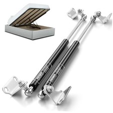 15in 80lb/356N Gas Struts for RV Bed with Brackets, 2 15" 80 LB Carbon Steel