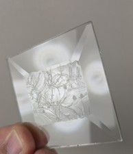 Vintage NOS Glue Chip Glass Bevels 2" Square Lot of 26 for Stained Glass