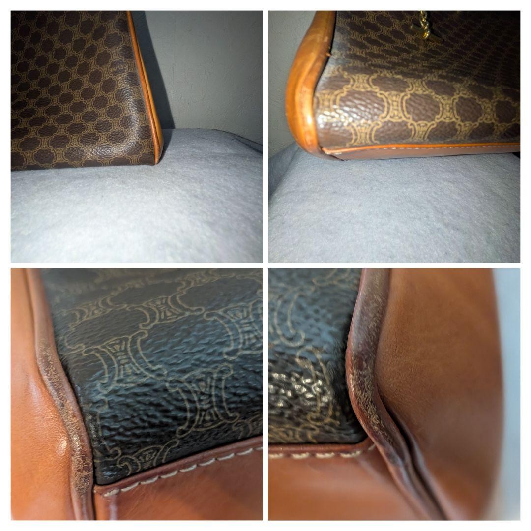 CELINE brown dot pattern tote bag - image 18