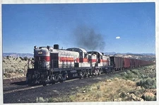 Utah Railway Alco RSD-4 #307 Watts Siding 1980 Train Postcard RP889