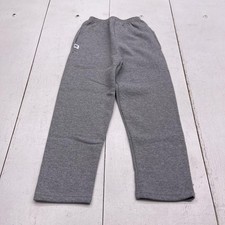 Russell Athletic Pants Youth Small Gray Fleece Sweatpants Ankle Pockets