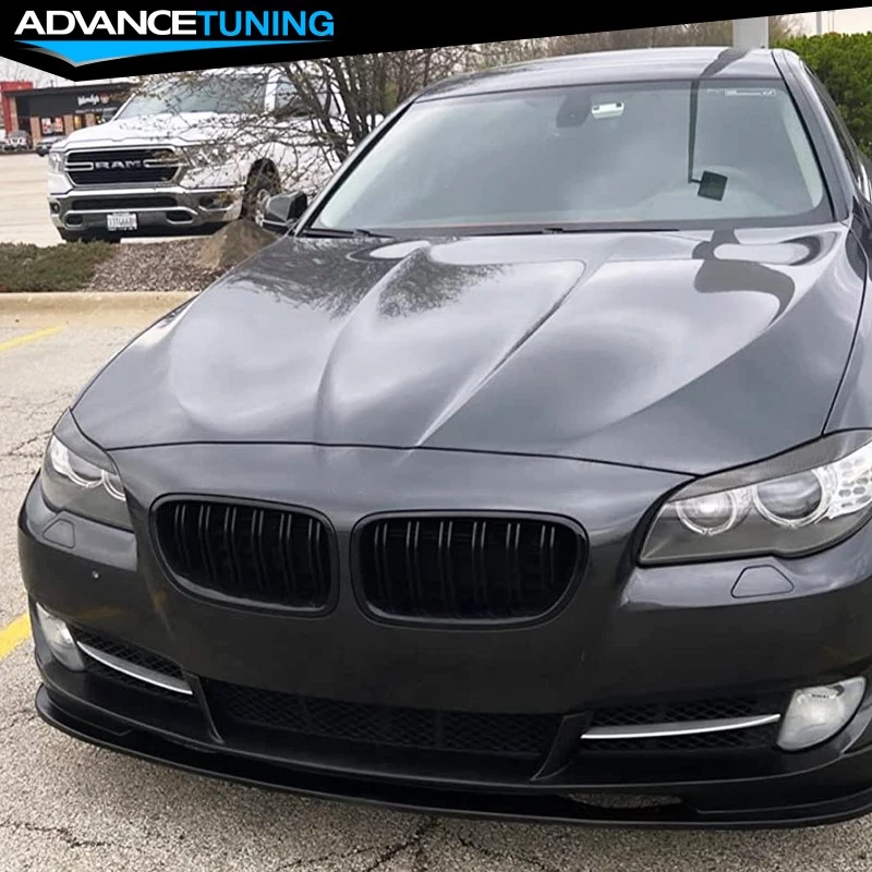 Fits 10-13 BMW F10 5 Series 3D Style Unpainted Front Bumper Lip splitter PU Foto 3 de 4