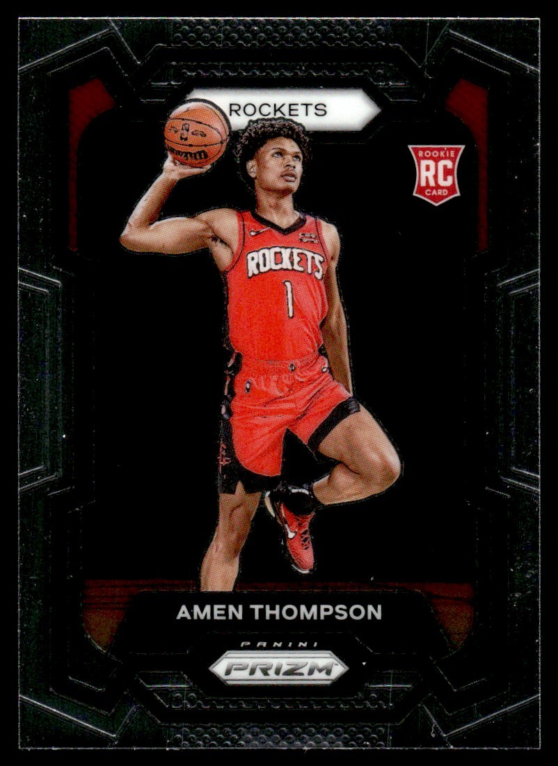 2023-24 Panini Prizm Amen Thompson Rookie Houston Rockets #150