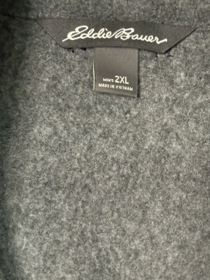 Eddie Bauer Men’s S Full Zip Fleece Vest Pockets Outdoor Hiking Gorpcore - Image 3 of 4