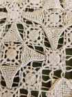 Cotton Handmade Pillow Cover Crochet Lace 21 5/8" x 16 1/8"  Vintage — photo 3