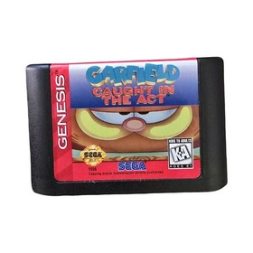 Garfield Caught in the Act- Sega Genesis Complete TESTED CIB With Manual