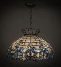 Meyda Tiffany 165806 Roseborder 5 Light 20"W Pendant - Nickel