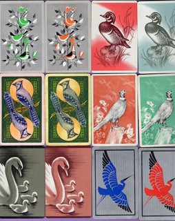 121 carte da gioco swap singole GRANDE LOTTO TUTTE LE BIRDS FOWL BACKYARD BIRDS DECO VINTAGE
