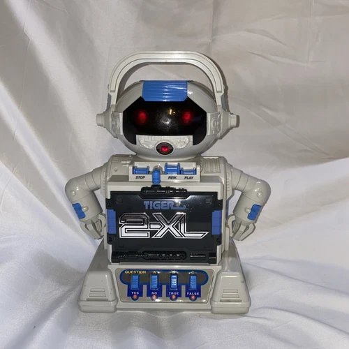 Vintage 1992 Tiger Electronics 2-XL Talking Robot Cassette Player & Tape WORKS!!