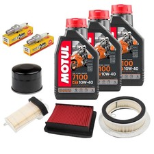 Kit Tagliando TMax 530 2012 / 2016 Filtri Aria Olio Motul 7100 10W40 Candele NGK