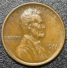 1911 S Lincoln Cent / 5th Lowest Mintage, Only 4,026,000 Minted! / Extra Fine