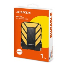 Image of ADATA HD710 Pro 1TB Yellow Rugged External Hard Drive | IP68 Waterproof |