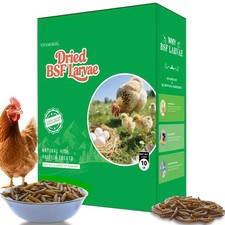 VITAMORSEL 10LB Dried Black Soldier Fly Larvae  10oz Dried Mealworms