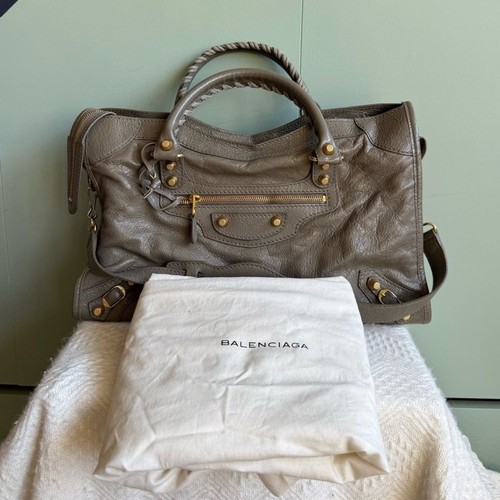 Balenciaga Giant 12 City Bag, Beige Liege Lambskin w/ Gold Hardware, EUC