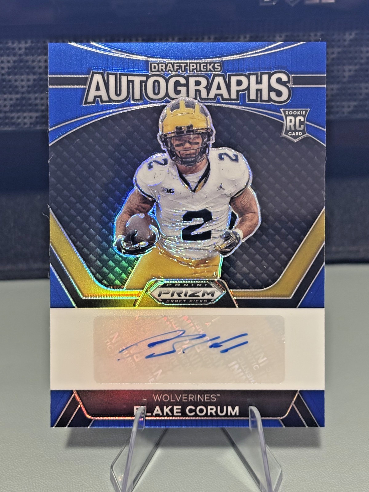 2024 Panini Prizm Draft Picks Blake Corum RC Auto 062/149 DPA-BCM