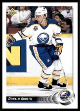 Donald Audette 1992-93 Upper Deck #306 Buffalo Sabres
