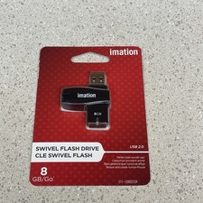 Imation 8GB SECURE+ USB 3.0 Swivel Flash Drive Windows Ready - NEW