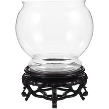 Clear Fish Keeper Goldfish Aquarium Tank Bowl Plastic Betta Tanks