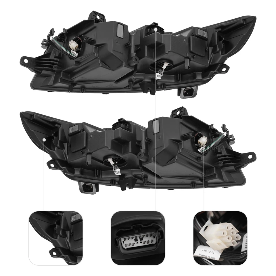 For 2017-2020 Lincoln Continental Full LED Headlights Non-AFS Headlamps Pair Set Foto 4 de 4