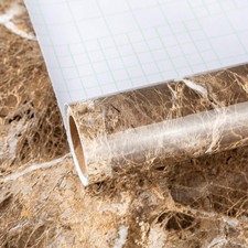 Brown Marble Contact Paper Self Adhesive Film Peel and Stick Wallpaper