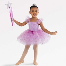 Dance Costume Small Child Purple Revolution RC18608 Ballet Tap Pageant Sequin Tu