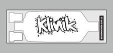 KRCWSKINL1 Black and White Chassis Skin Schumacher Cat L1