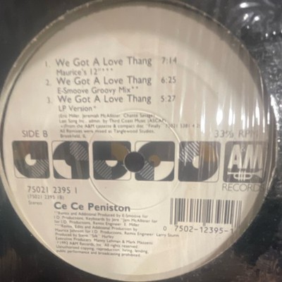 A&M Records Ce Ce Peniston We Got A Love Thang 12'' Vinyl Dance 33RPM Stereo