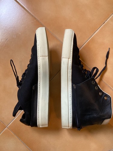 scarpe uomo sneakers, trussardi, nere, usate una volta, perfette condizioni, 42 - Foto 3 di 5