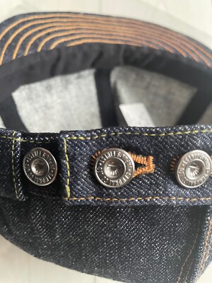 SAMURAI JEANS 15OZ Denim Work Cap Indigo OTOKOGI Free model