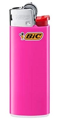 15x BIC Mini J25 Pink Original Reibrad Feuerzeug mit Kindersicherung