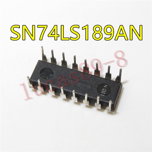 Produktbild von 5 Stück SN74LS189AN – 74LS189 DIP-16 ICs, TTL, Für Vintage-Logik & Hobbyprojekte (auch 74LS107, 74LS125, 74LS173, 74LS192, 74LS194)