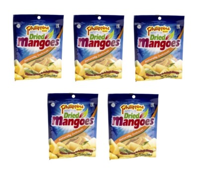 Getrocknete Mango Bigpack: 5 x 100g Philippine Brand Pinoy Trockenfrucht Süß