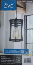 Ove New in Sealed Box Decors Ove Decor Joakim Single Pendant Black Have 8