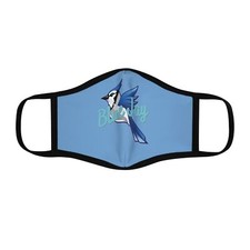 Masque visage polyester ajusté Blue Jay
