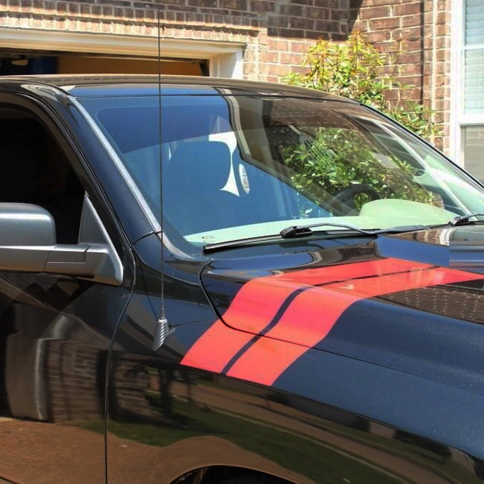 Calcomanía adhesiva de vinilo a rayas para guardabarros de carreras decoración para coche SUV camión universal Foto 3 de 4