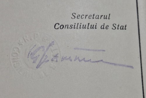 Certificate & medal LABOR awarded in 1965 -communist Romanian People's Republic - Picture 4 of 14
