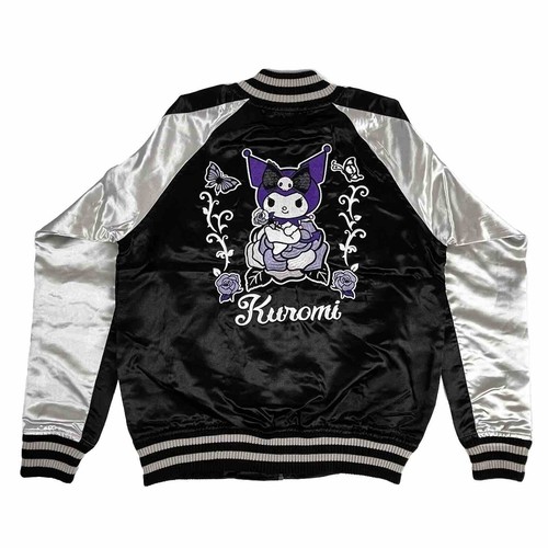 Kuromi Jacket satin embroided original Sanrio licensed from Japan Size M NWT - Picture 4 of 21