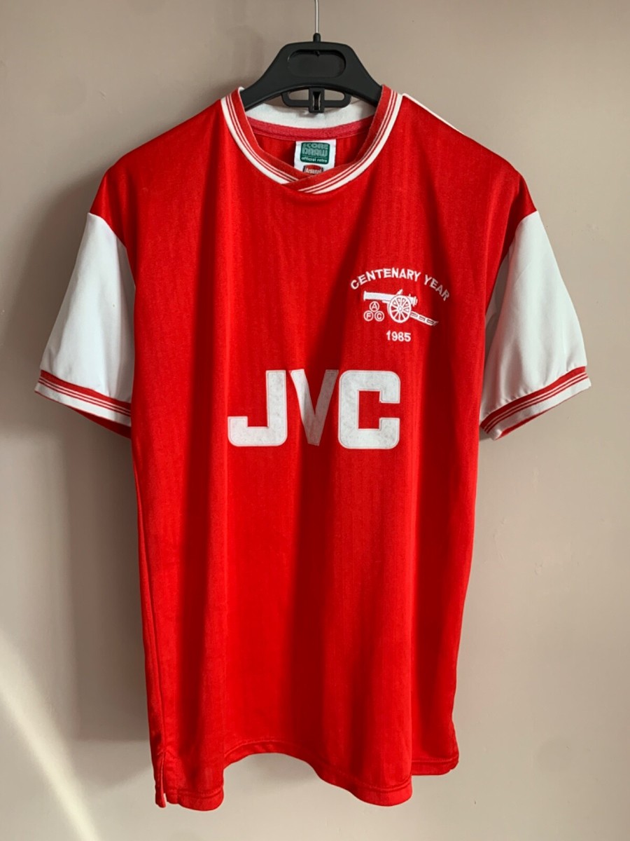 Arsenal London 1985 Home Football Shirt Retro Score Draw Soccer