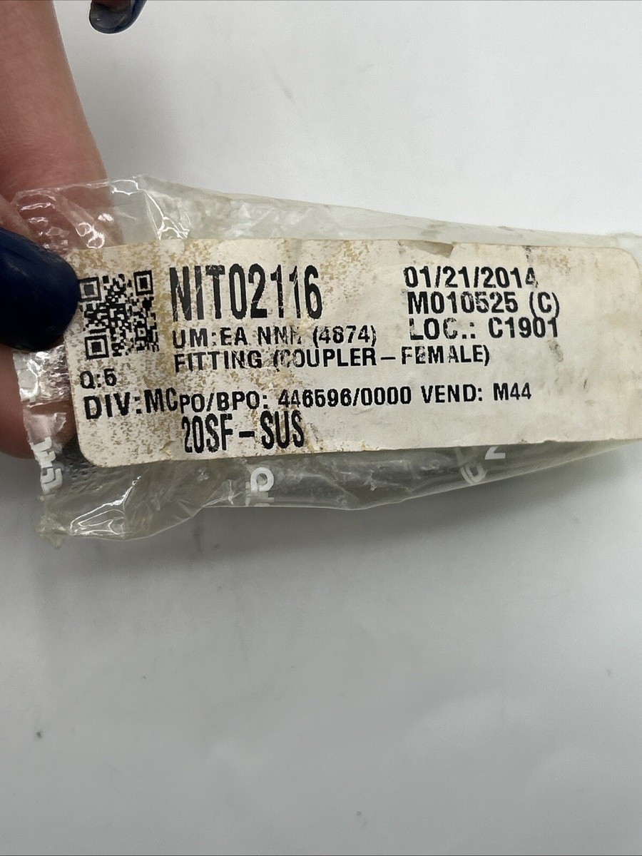 NITTO KOHKI CUPLA 20SF-SUS See Pics 30 Days Warranty | eBay