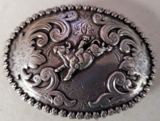 Vintage NoCona Bull Rider Buckle - 3"x2"