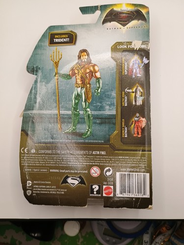 DC Comics Batman V Superman Battle Ready Aquaman 6" Figure Ages 3+ - Picture 9 of 10