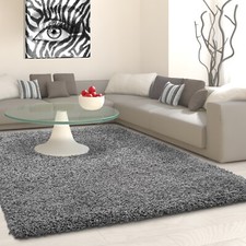 THICK FLUFFY SHAGGY RUGS 5CM SOFT PILE RUG CARPET LIVING ROOM BEDROOM KITCHEN UK